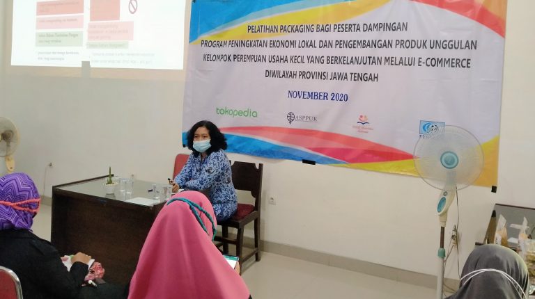 UMKM Perempuan dan Difable di Jawa Tengah Mengikuti Pelatihan Pengemasan Produk